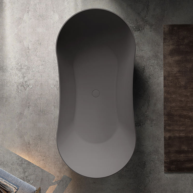 Hersteller Neues Design Ovale freistehende Acryl-Sanduhr-Badewanne TW-7603