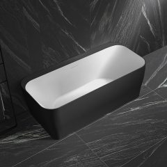 Wholesale Fashion Rectangle Freestanding Back To Wall Acrylic Bathtub TW-7608