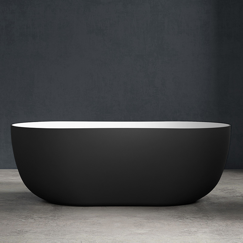 Hersteller Neues Design Ovale freistehende Acryl-Sanduhr-Badewanne TW-7603