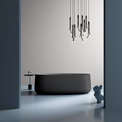 Hochwertige, ovale, freistehende Acrylbadewanne im Großhandel mit einzigartigem Design TW-7698