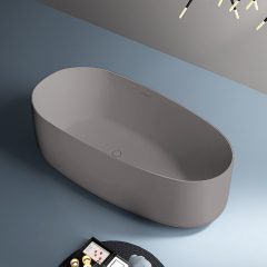 Hochwertige, ovale, freistehende Acrylbadewanne im Großhandel mit einzigartigem Design TW-7698