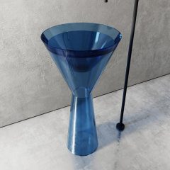 Quality Wholesale Unique Design Freestanding Transparent Pedestal Sink TW-Z362T
