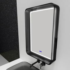 Hot Style Wholesale Transparent Resin Frame LED Bathroom Mirror XA-ML75T