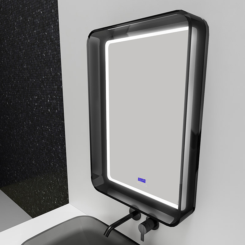 Heißer Stil Großhandel transparenter Harzrahmen LED-Badezimmerspiegel XA-ML75T