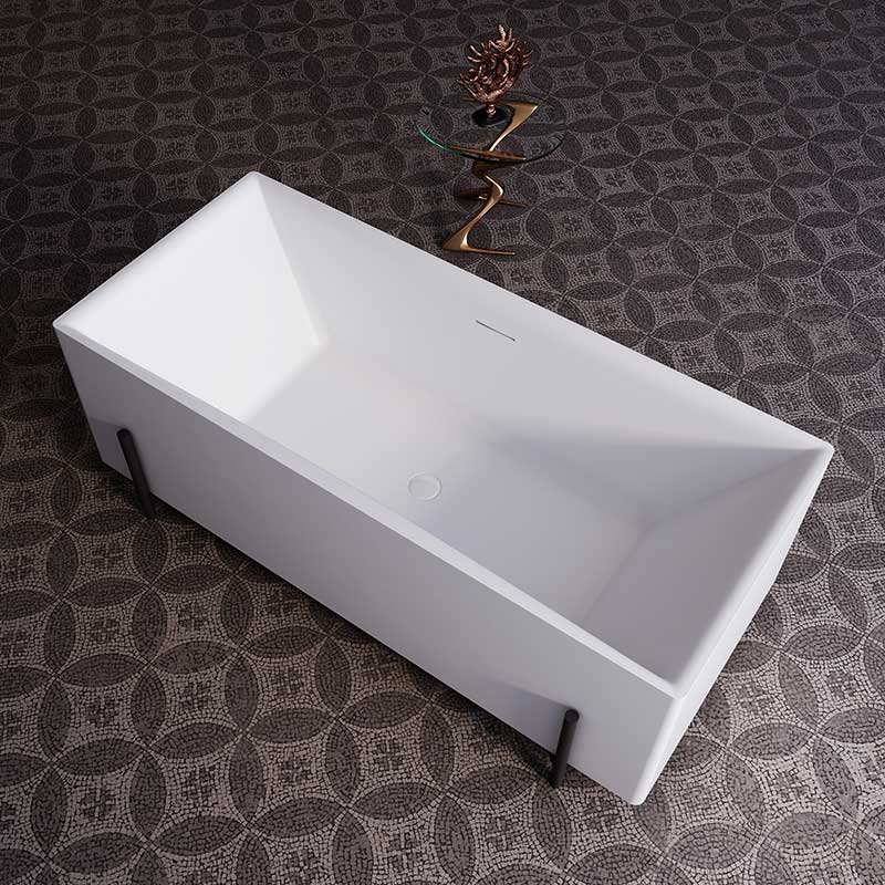 Best Seller White Rectangle Stand Acrylic Bathtub XA-085