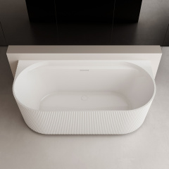 Hochwertige, freistehende, geriffelte Acryl-Badewanne mit einzigartigem Design im Großhandel TW-7136