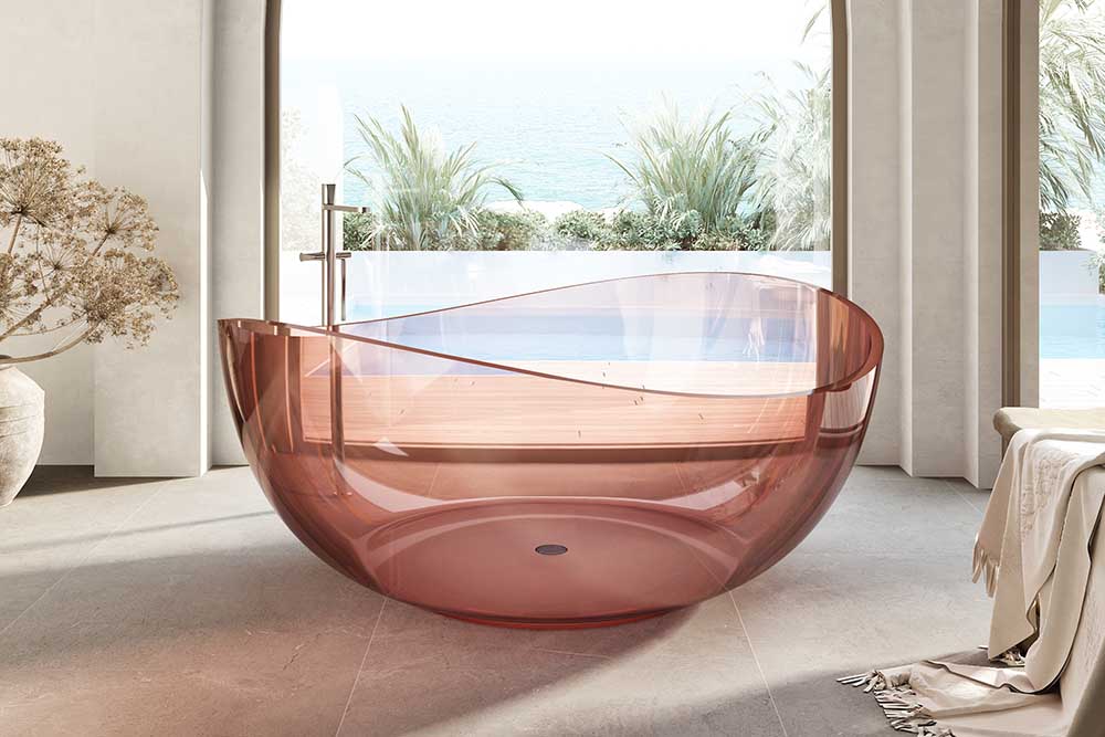 Importieren Sie eine transparente Badewanne vom chinesischen Hersteller