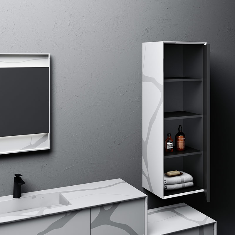 Exporteur Wandhängender Badezimmer-Waschtisch mit Marmor-Design und Texturmuster und fester Oberfläche TW-5829
