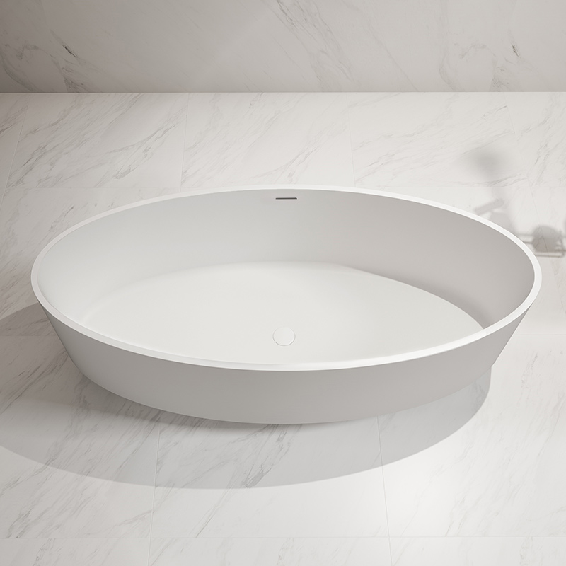 Supplier Modern Design Oval Freestanding Solid Surface Bathtub TW-8703