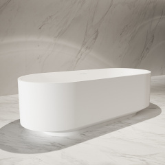 Manufacturer Elegant Freestanding Artificial Stone Bathtub TW-8701