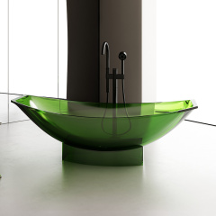 Heiße Art-Großverkauf-transparente freistehende feste Oberflächenhängematten-Badewanne TW-8991T
