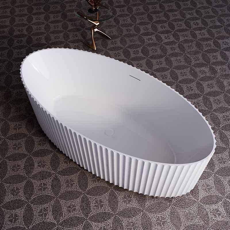 Wholesale Price Acrylic Fluted Bathtub TW-7127