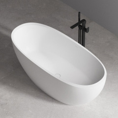 Hochwertige Großhandels-Badewanne aus eiförmigem Steinharz mit einzigartigem Design XA-8817