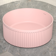 Factory Supply Quality Assurance Freestanding Fluted Solid Surface Bathtub TW-8119