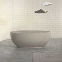 Hot Style Wholesale Modern Freestanding Oval Artificial Stone Bathtub TW-8607