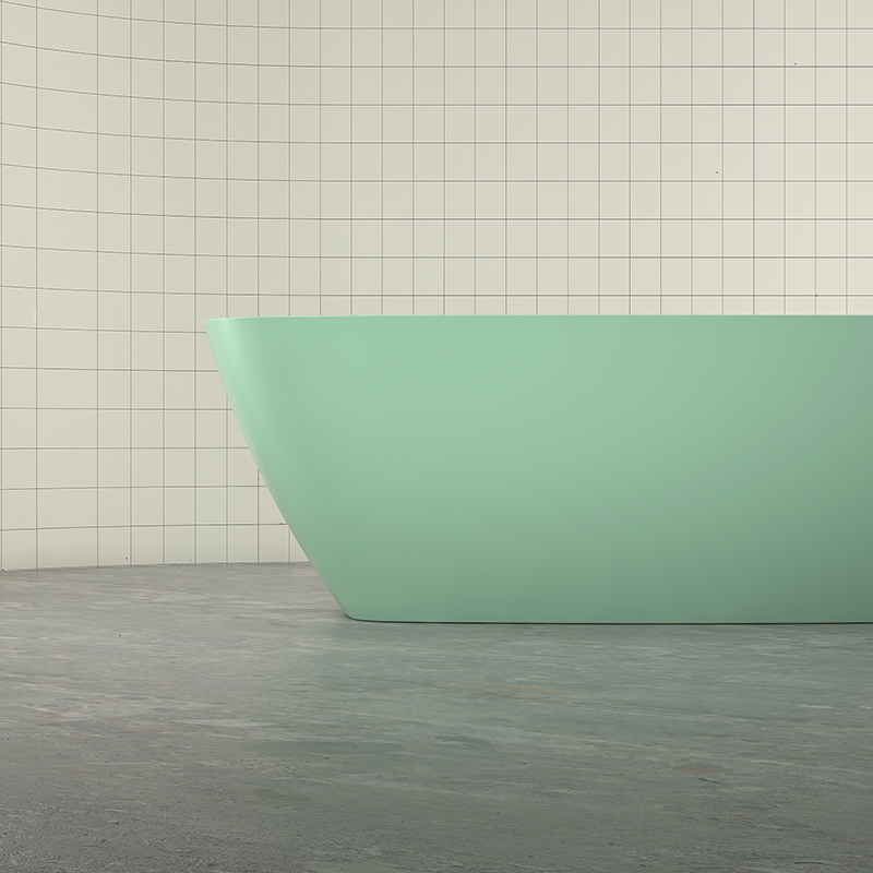 Werkseitige Qualitätssicherung, freistehende Badewanne mit fester Oberfläche XA-8508