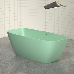 Werkseitige Qualitätssicherung, freistehende Badewanne mit fester Oberfläche XA-8508