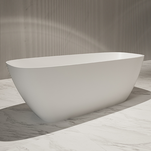 Lieferant Ovale freistehende Badewanne aus Kunststein XA-8808
