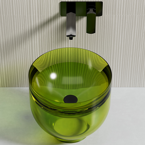 Supplier Counter Top Transparent Wash Basin TW-A91T