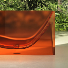 Beliebte Großhandelsdesigner-transparente Badewanne XA-8872T