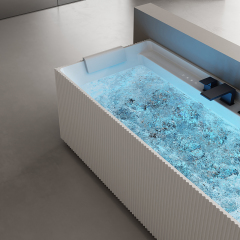 Quality Wholesale Unique Design Acrylic Intelligent Constant Temperature Heated Bubble Surf Massage Bathtub TW-7135M