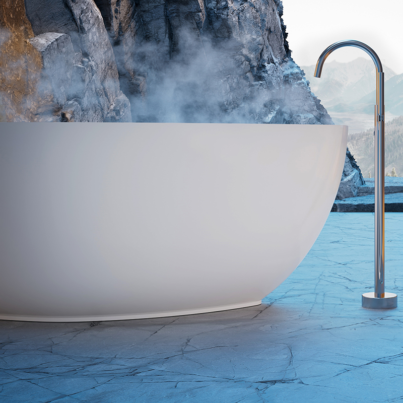 Hochwertige freistehende Badewanne mit fester Oberfläche im Großhandel XR-7902