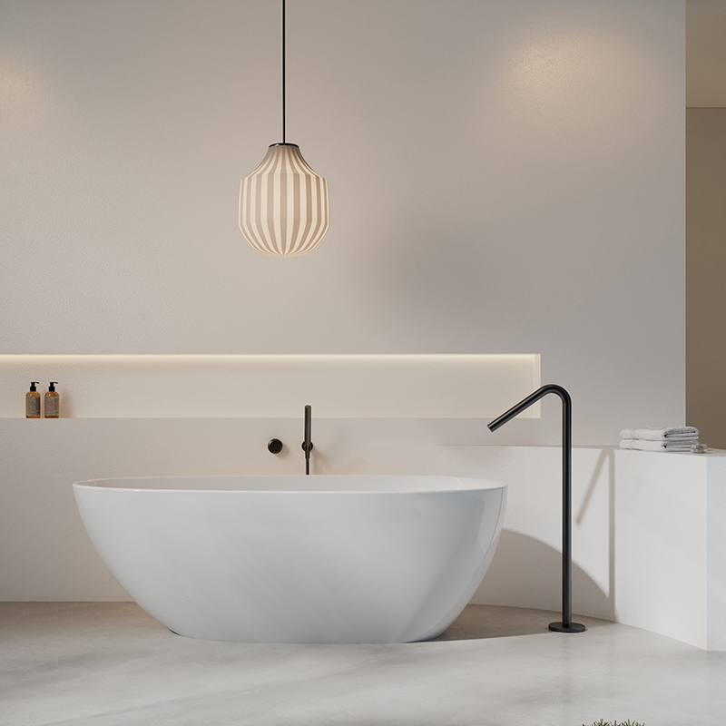 Beliebte Großhandelsdesigner-freistehende Acrylbadewanne XY-1005