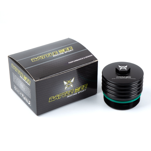 BATTLE BEE BB-OFC-014 Engine Oil Filter Cover For Mini R56 N14 N16 N18 Aluminum Alloy Filter Shell Oil Cooling System