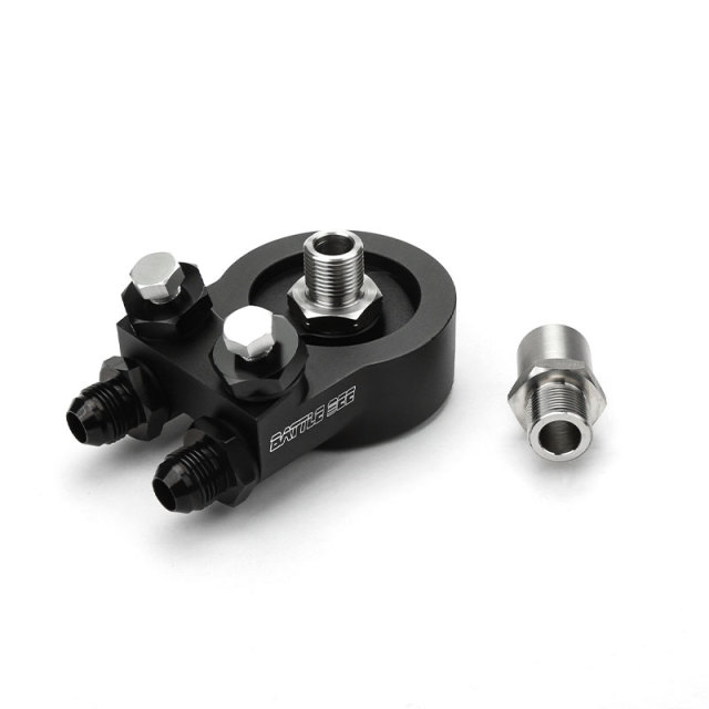 BATTLE BEE BB-OFA-007 Car Modification Performance Duct Engine Oil Cooler Adapter Oil Thermostat(Universal)