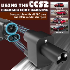 CCS2 to NACS Adapter for Tesla Model 3/X/Y/S (250kW)