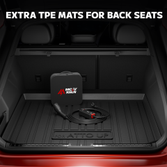2026 BYD ATTO 2 Car Floor Mats 4PC Full Set TPE All-Weather Mats, Front & Rear Seat + Boot Liner, Anti-Slip Waterproof Protection