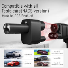 CCS2 to NACS Fast Charging Adapter for Tesla Cybertruck & 2021+ NACS Tesla Models