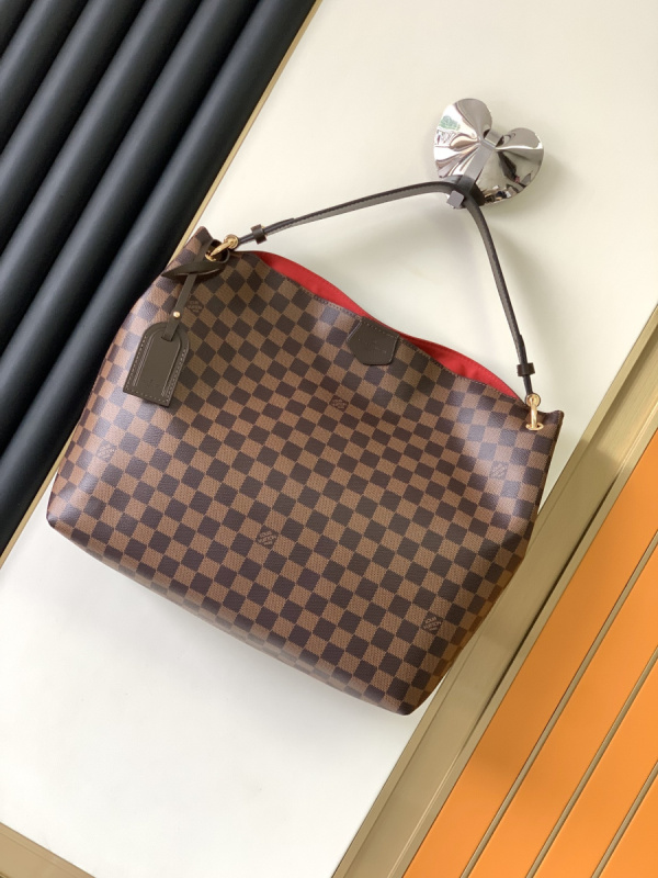 LV/路易威登女包GRACEFUL老花托特腋下包小号购物袋单肩包 N42233N44045  M43704  M43703 N42248 M43700 M43701 N44044 N42249 N42232