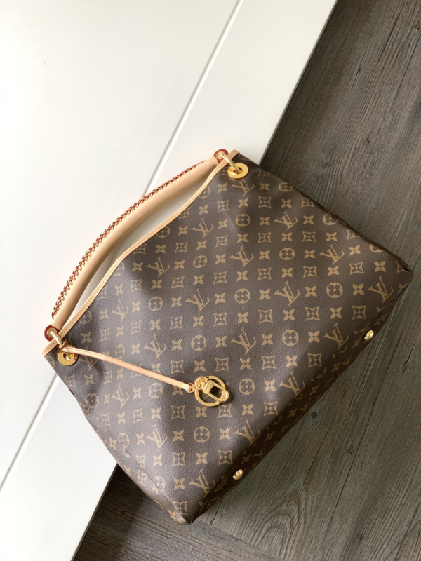 LV/路易威登 M44869 ARTSY 中号手袋 编织手提包 老花肩背包 女包N41174白格 M40249老花N40253白格包边 M44869包边老花