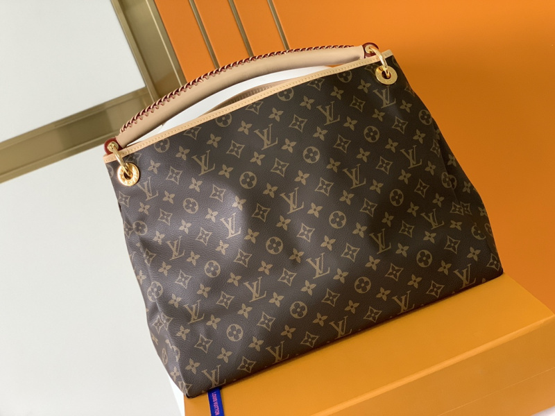 LV/路易威登 M44869 ARTSY 中号手袋 编织手提包 老花肩背包 女包N41174白格 M40249老花N40253白格包边 M44869包边老花