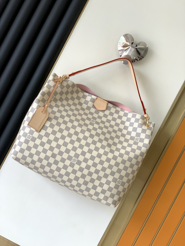 LV/路易威登女包GRACEFUL老花托特腋下包小号购物袋单肩包 N42233N44045  M43704  M43703 N42248 M43700 M43701 N44044 N42249 N42232