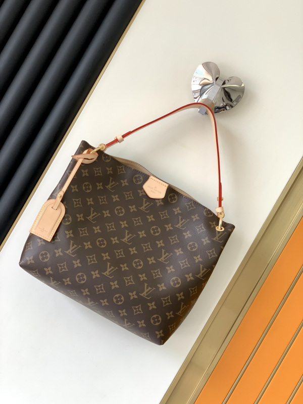 LV/路易威登女包GRACEFUL老花托特腋下包小号购物袋单肩包 N42233N44045  M43704  M43703 N42248 M43700 M43701 N44044 N42249 N42232