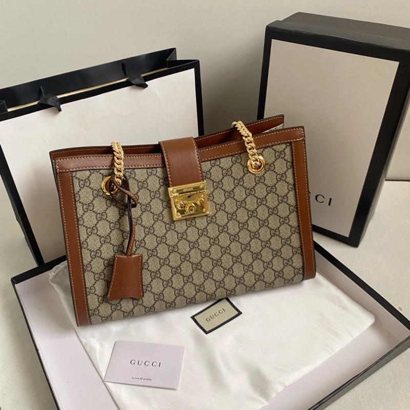 古驰GUCCI古奇 女包  Gucci padlock系列锁扣双肩带肩背包 479197 498156