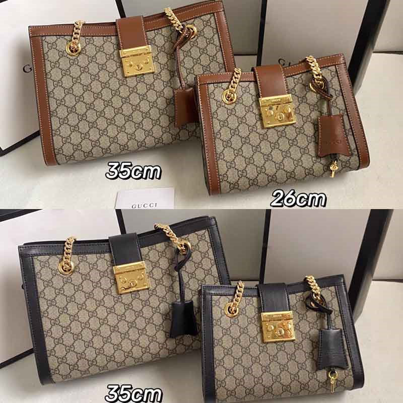 古驰GUCCI古奇 女包  Gucci padlock系列锁扣双肩带肩背包 479197 498156