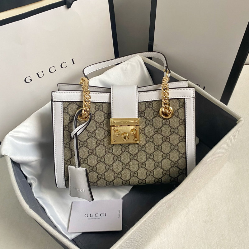 古驰GUCCI古奇 女包  Gucci padlock系列锁扣双肩带肩背包 479197 498156