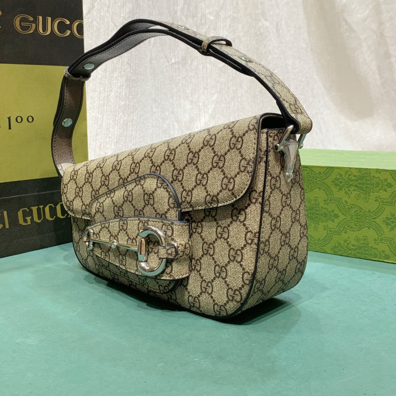 古驰GUCCI古奇 女包  GucciHorsebit 1955系列小号肩背包