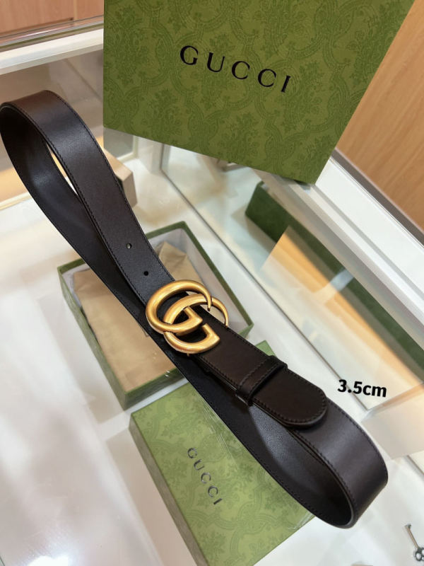 Gucci古驰双G男女通用  GG款火热经典双面精选头层牛皮 2.0,3.0,4.0cm 男女通用