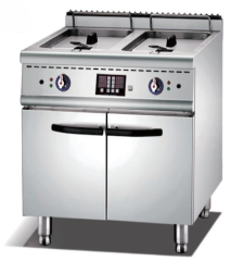 Electric 2 Tank Fryer with Cabinet