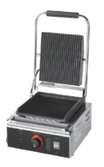 Single Electric Contact Grill(Full Grooved)