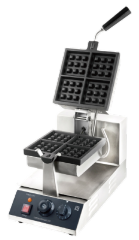 Rotary square waffle maker