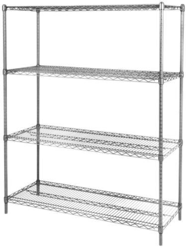 4-tier Stainless Steel 304 Wire Shelving