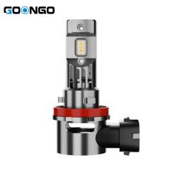 GOONGO 1:1 Size LED Headlight Bulbs High and Low Beam 6500K Cool White Plug-N-Play Halogen Replacement