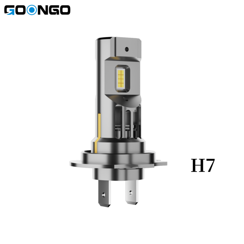 GOONGO 1:1 Size LED Headlight Bulbs High and Low Beam 6500K Cool White Plug-N-Play Halogen Replacement