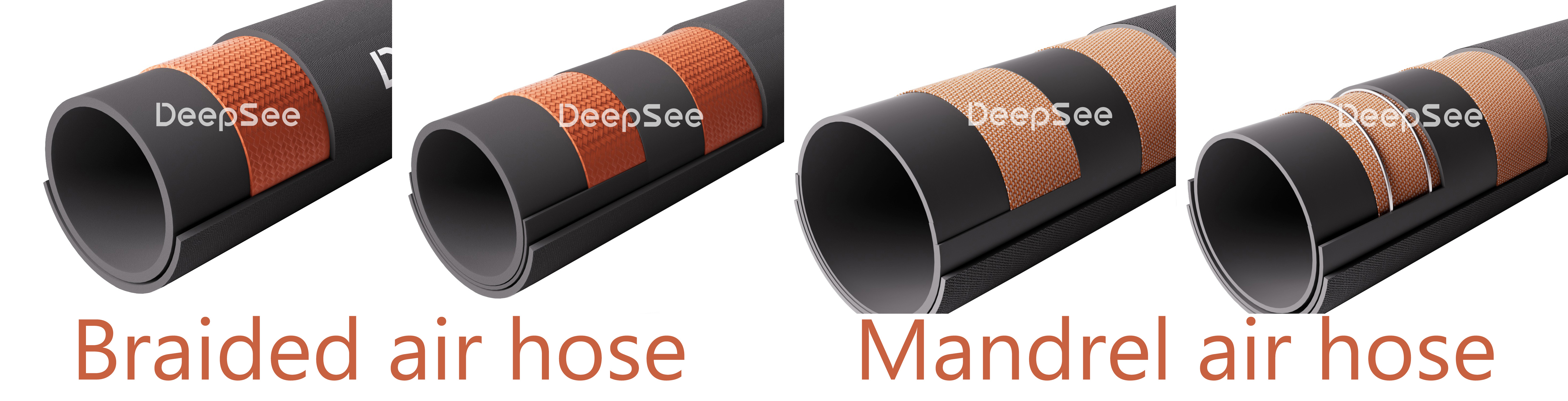 Four kinds of air rubber hose constructions - DeepSee
