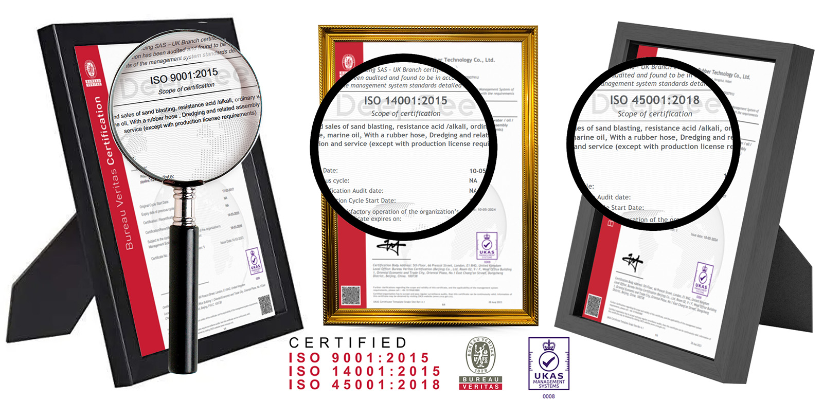ISO certification, ISO 9001, 14001, and ISO 45001 - DeepSee